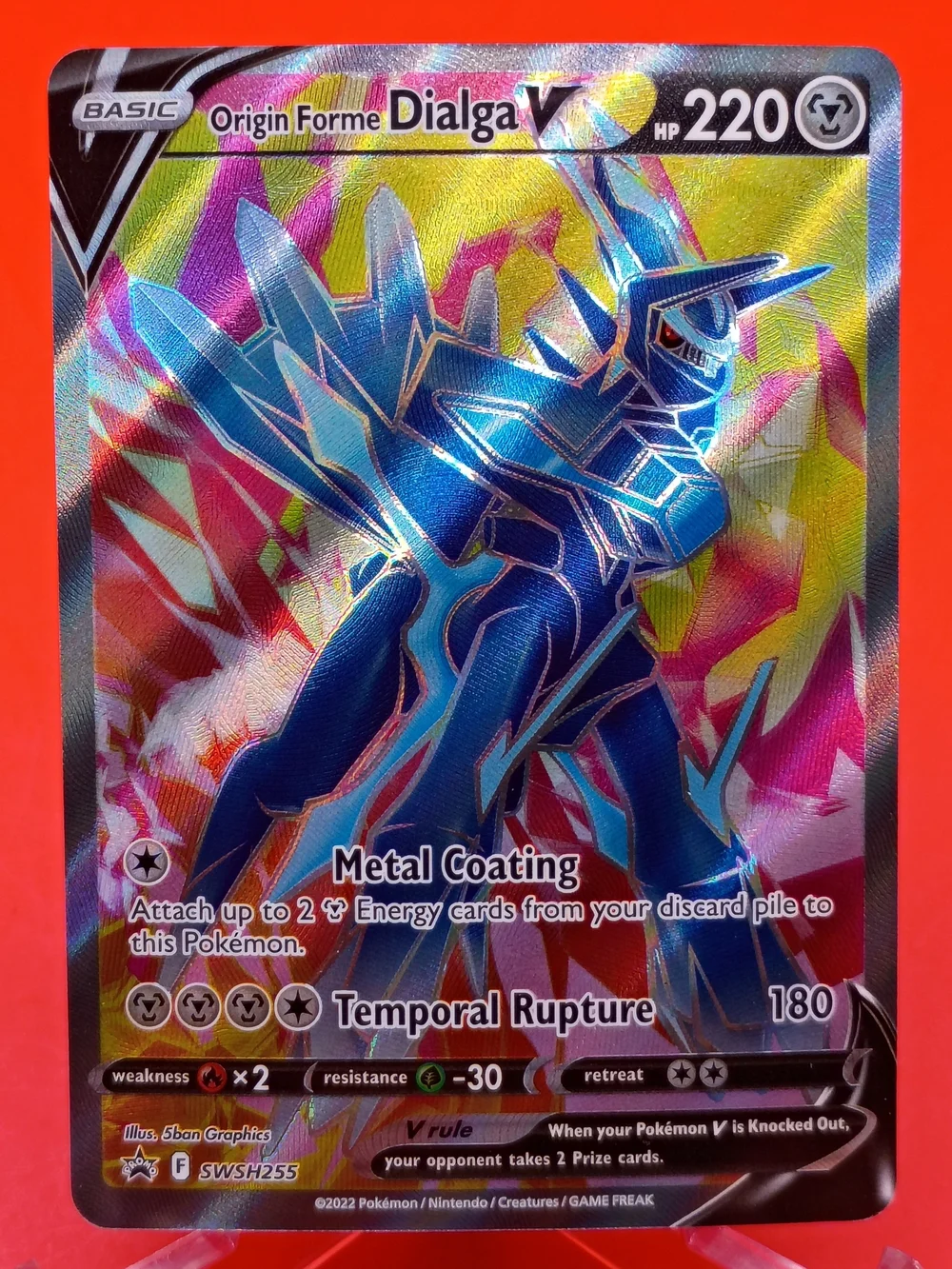 Origin Forme Dialga V SWSH255 Black Star Promo Near Mint Pokémon TCG